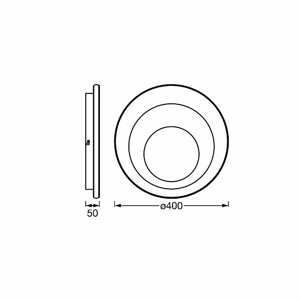 OSRAM LED-Deckenlampe ORBIS SPIRAL ROUND Ø 40cm weiß up/down günstig online kaufen