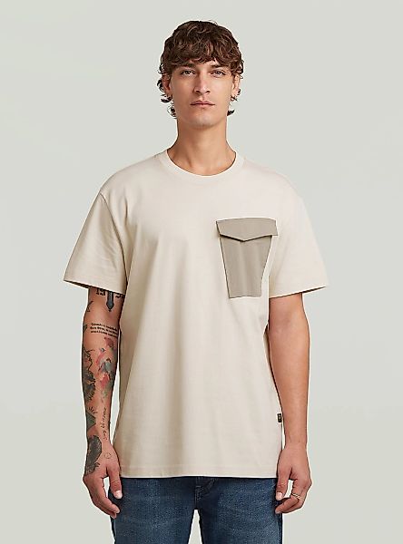 G-STAR T-Shirt "Fabric Mix Pocket T-Shirt" günstig online kaufen