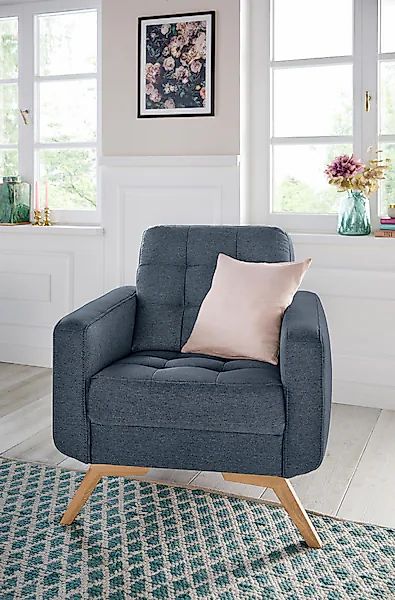 exxpo - sofa fashion Sessel »Fiord, Loungesessel«, aktuelles Design, tolle günstig online kaufen