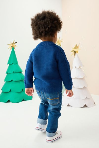 Next Strickjacke Strickjacke mit weihnachtlichem Muster günstig online kaufen