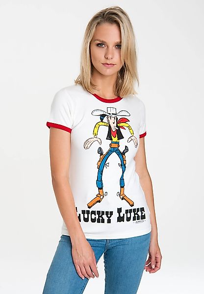 LOGOSHIRT T-Shirt "Lucky Luke", mit lizenziertem Originaldesign günstig online kaufen