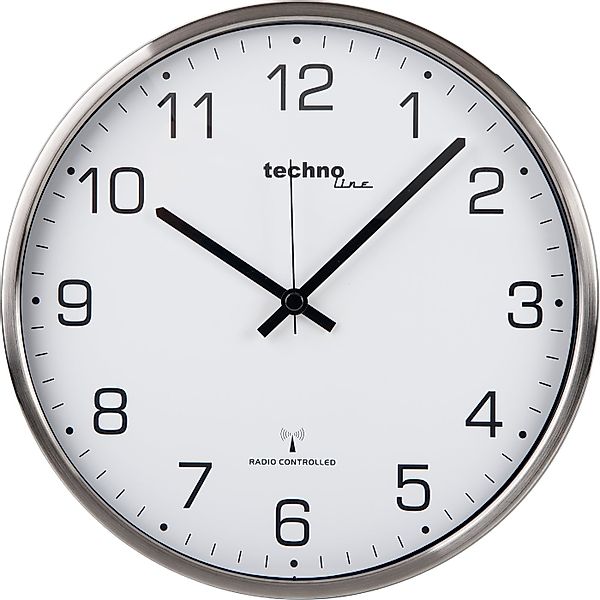 technoline Funkwanduhr WT 8900 (mit Metallrahmen) günstig online kaufen
