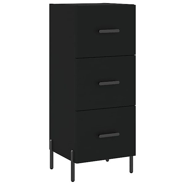 vidaXL Sideboard Sideboard Schwarz 34,5x34x90 cm günstig online kaufen