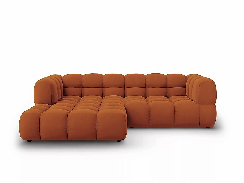 Cosmopolitan Design | 3-Sitzer-Ecksofa Sky links Samt günstig online kaufen