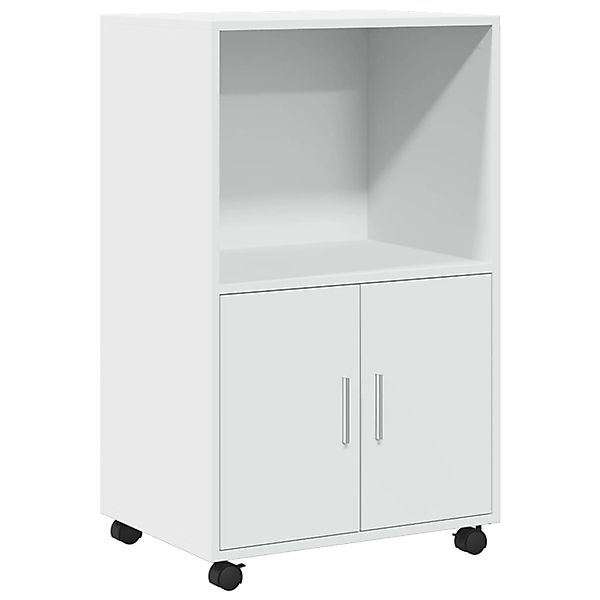 vidaXL Rollschrank Weiß 55x40x91 cm Holzwerkstoff 853182 günstig online kaufen