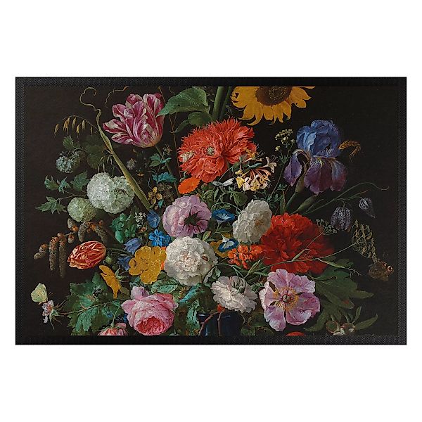 Fußmatte Blumen Jan Davidsz de Heem - Glasvase mit Blumen günstig online kaufen