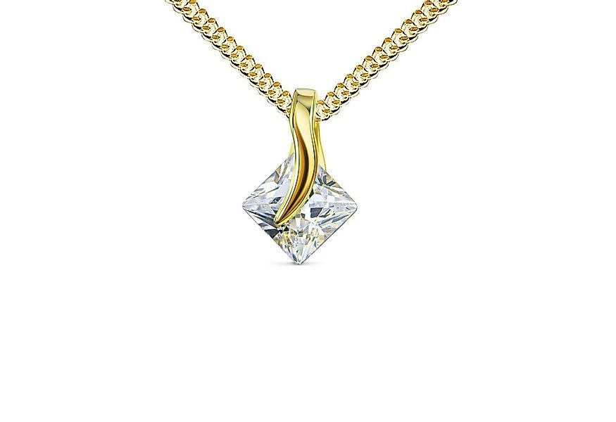 JEVELION Kette mit Anhänger Zikonia Anhänger 585 Gold - Made in Germany (Go günstig online kaufen