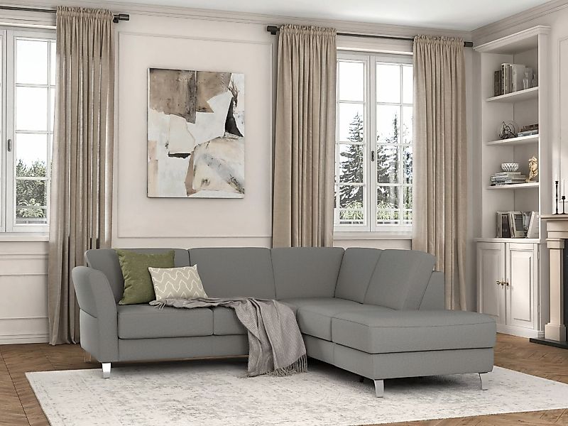 sit&more Ecksofa »Visby L-Form«, Wahlweise mit Bettfunktion und Stauraum, f günstig online kaufen