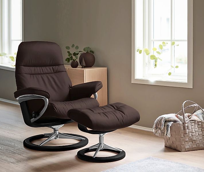 Stressless "Sunrise" mit Signature Base, Größe M, Gestell Schwarz, in 2 Led günstig online kaufen