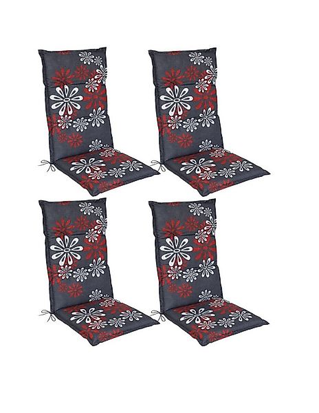 Waidmeister Hochlehnerauflage Hochlehner Auflage Naxos für Gartenstühle, (4 günstig online kaufen