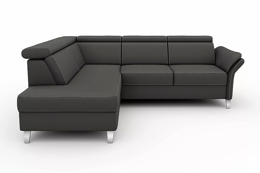 sit&more Ecksofa »Vincenzo L-Form«, inklusive Kopfteilverstellung, wahlweis günstig online kaufen