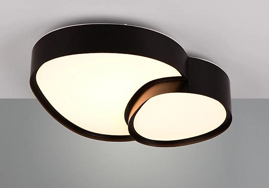 LED-Deckenleuchte 21W Matt 1 Stück Metall Schwarz günstig online kaufen