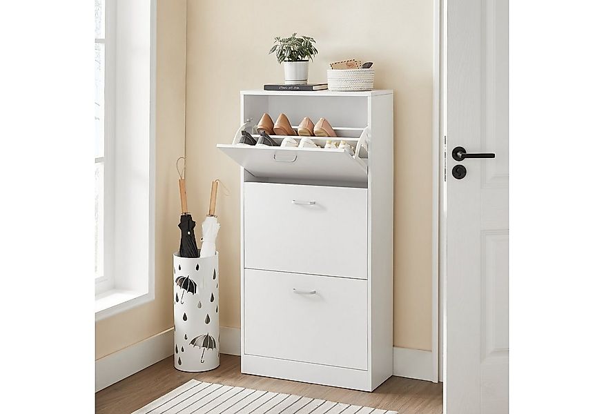 VASAGLE Schuhschrank Schuhregal perfekt für schmale Flure 60x24x120 cm günstig online kaufen