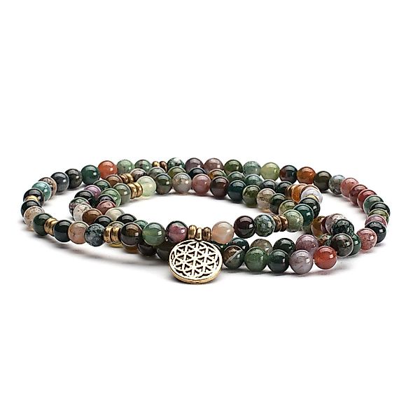 bodhi Perlenarmband Mala Armband mit mehrfarbigem günstig online kaufen