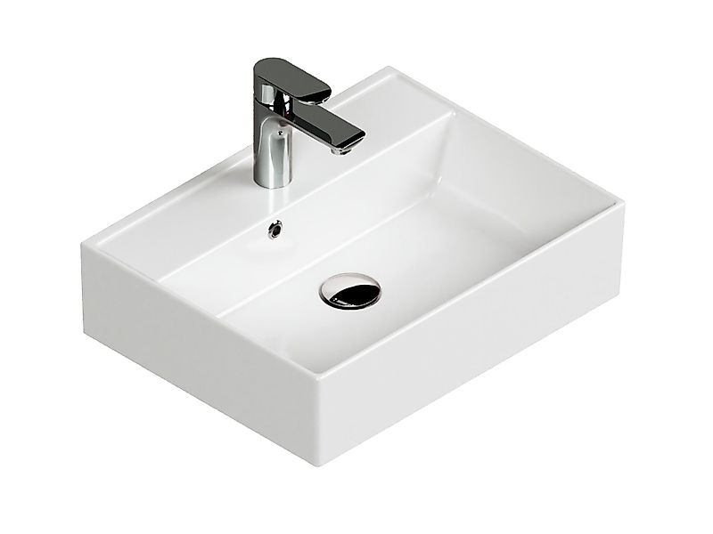Aqua Bagno Waschbecken 50cm weiß glänzend günstig online kaufen
