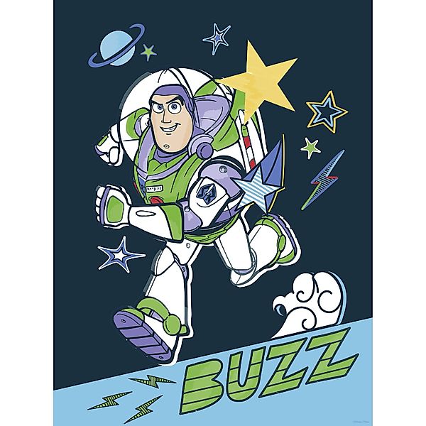Komar Wandbild Disney and Pixar Toy Story Buzz 30 cm x 40 cm Bunt günstig online kaufen
