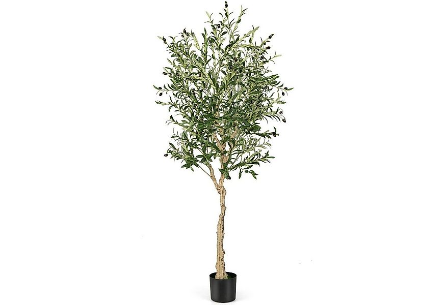 Kunstpflanze Olivenbaum, COSTWAY, Höhe 182 cm, 1er, mit 72 Früchten günstig online kaufen