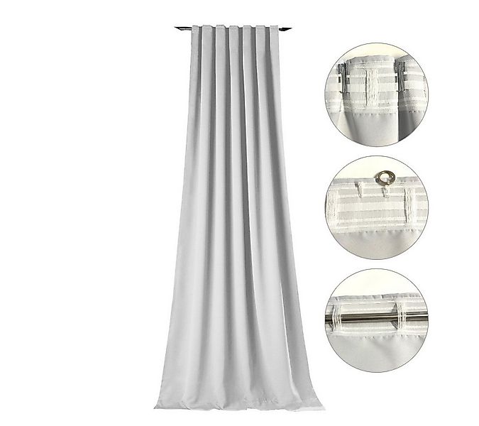 novumfix Verdunkelungsvorhang Sunout/10 off-white Thermovorhang XXL bis 350 günstig online kaufen