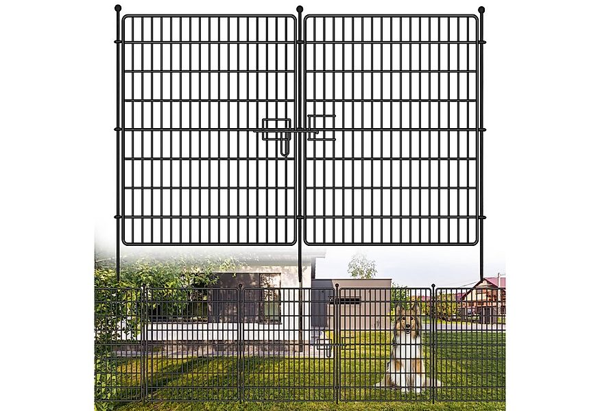 GarveeMore Gartenzaun Dekorative Metall Garten Zaun, Barriere Zaun, Garten günstig online kaufen