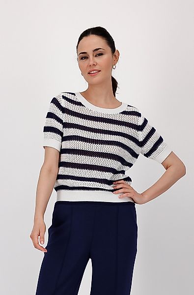 Monari Strickpullover Pullover Ajour Ringel Mit günstig online kaufen