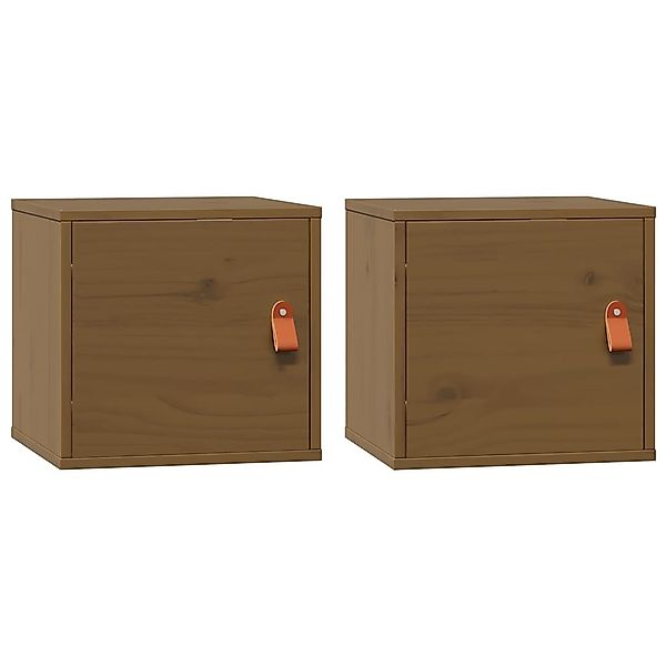 vidaXL Regal Wandschränke 2 Stk. Honigbraun günstig online kaufen