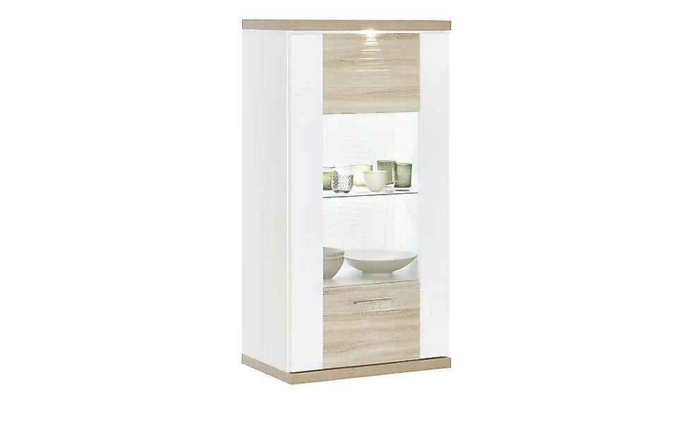 uno Hängevitrine   Titan ¦ holzfarben ¦ Maße (cm): B: 66 H: 131 T: 42.0 Sch günstig online kaufen