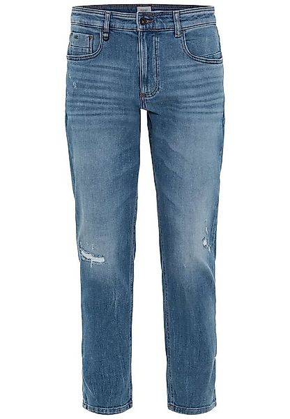 camel active 5-Pocket-Jeans Tapered Fit Destroyed Jeans mit Smartphone Tasc günstig online kaufen