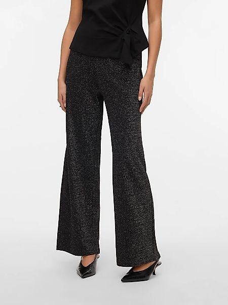 Vero Moda Schlupfhose "VMBERLIN MW WIDE GLITTER PANT NOOS" Sommerhose günstig online kaufen