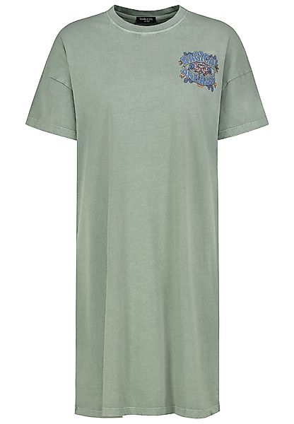 SUBLEVEL Shirtkleid Vintage-Wash mit Front- und günstig online kaufen