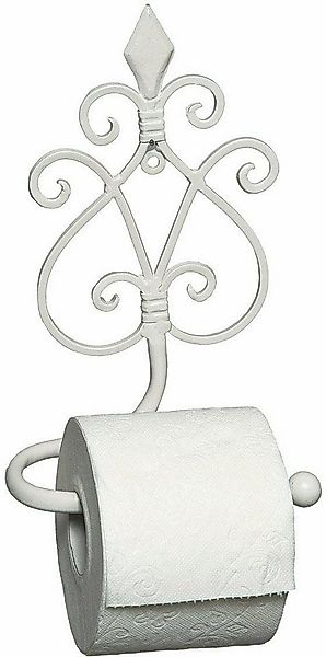 Ambiente Haus Toilettenpapierhalter Antik, weiß günstig online kaufen