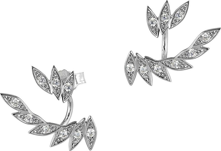SilberDream Paar Ohrstecker SilberDream weiß Ear Cuff Blätter Ohrringe (Ohr günstig online kaufen