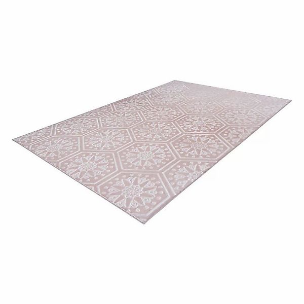 360Living Teppich Monroe rosa B/L: ca. 160x230 cm günstig online kaufen