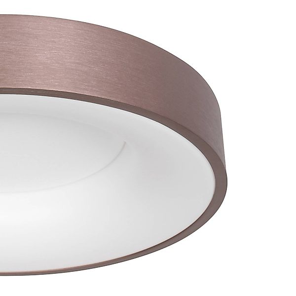 LED-Deckenleuchte Ringlede, 2.700 K, Ø 48 cm, bronze, Metall günstig online kaufen