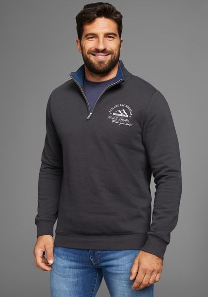 Mans World Sweatshirt mit Kontrastkragen - Neue Farben günstig online kaufen