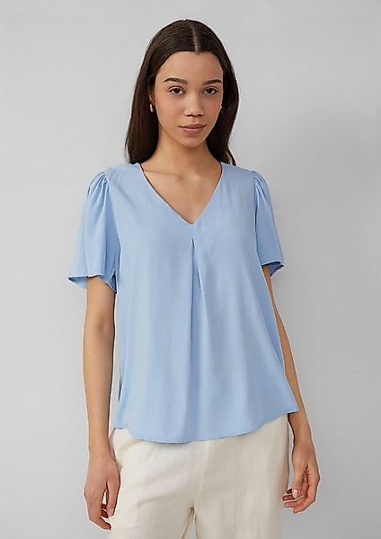 QS Kurzarmbluse Bluse Feminine Kurzarmbluse aus Viskose günstig online kaufen