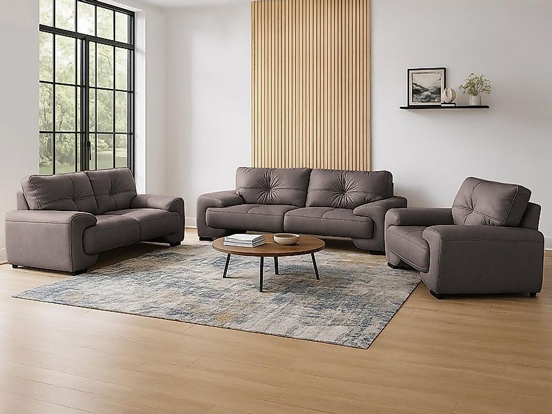 Beautysofa Big-Sofa Polstergarnitur Omega Set 3+2+1 Sofa Wohnzimmer Sofagar günstig online kaufen
