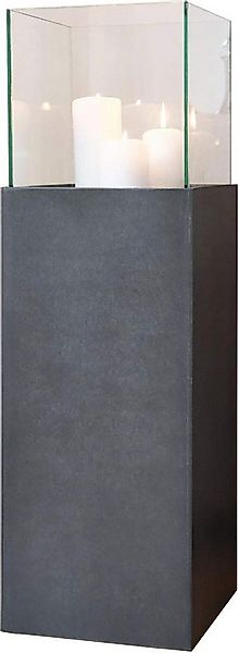 VIVANNO Bodenwindlicht Fiberzement CANDELA Rechteckig - Zementgrau Matt (1 günstig online kaufen