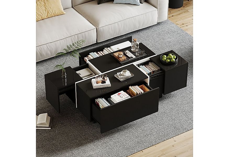 BlingBin Couchtisch Beistelltisch Wohnzimmertisch mit verschiebbare Tischpl günstig online kaufen