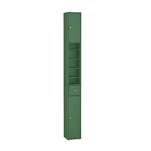 SoBuy Badezimmerschrank Hochschrank Badregal mit 6 Einlegeböden 20x180x20cm günstig online kaufen