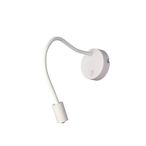 EASYLIGHT LED Wandleuchte Schwanenhals Weiß Mit Schalter 2700 K günstig online kaufen