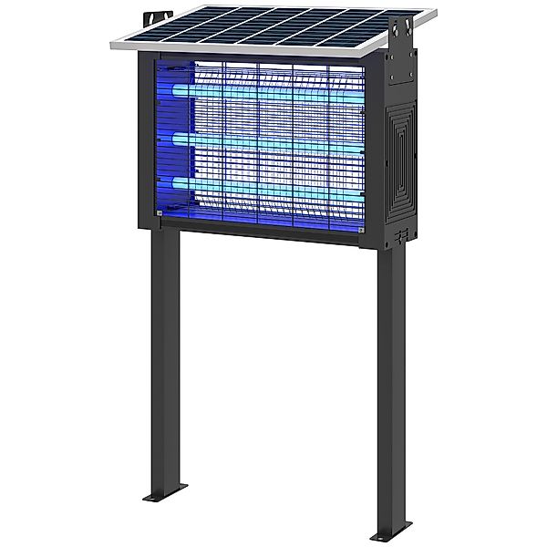 Outsunny Solarbetriebene Anti-Mückenlampe für den Außenbereich mit 60 LEDs, günstig online kaufen