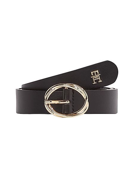 Tommy Hilfiger Ledergürtel TH CHIC 2.5 cm breit ovale Einfachdornschließe, günstig online kaufen