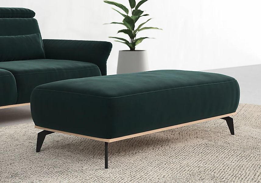 Home affaire Polsterhocker "Fjord" Mit einem Holzrahmen in Buche massiv eic günstig online kaufen