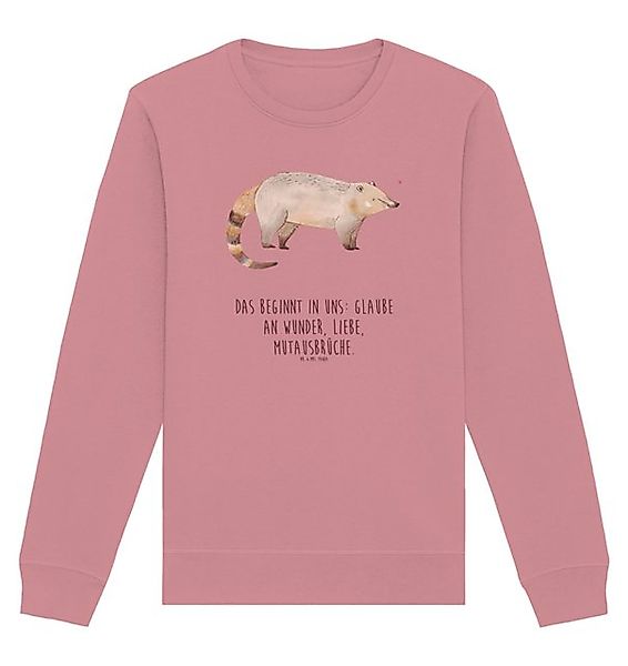 Mr. & Mrs. Panda Longpullover Größe S Nasenbär - Canyon Pink - Geschenk, Pu günstig online kaufen