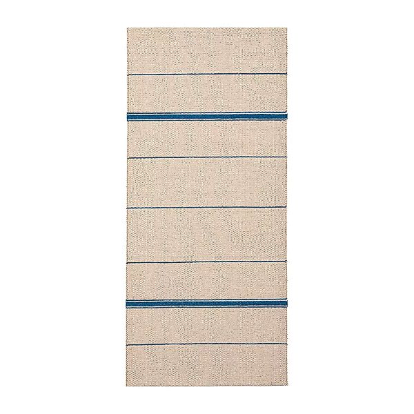 Trapeze Teppich indigo (Cremeweiß-Blau) 80 x 225cm günstig online kaufen