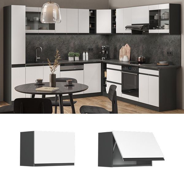 Vicco Hängeschrank R-Line, Weiß/Anthrazit, 60 cm günstig online kaufen
