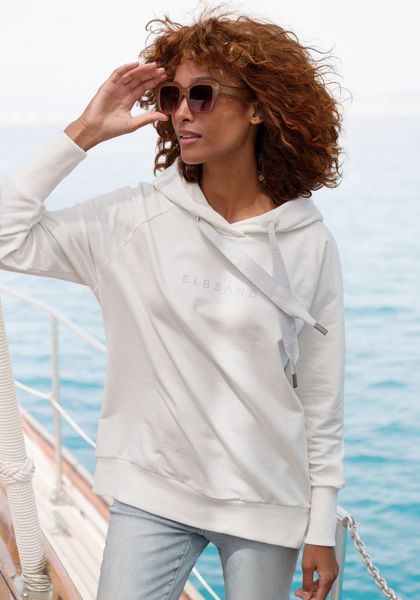 Elbsand Kapuzensweatshirt "Svana" mit Logoprint, bequemer Hoodie, seitliche günstig online kaufen
