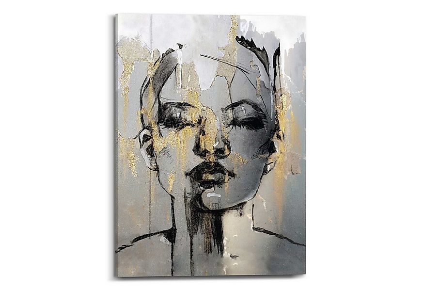 Reinders! Leinwandbild Goldenes Gesicht günstig online kaufen
