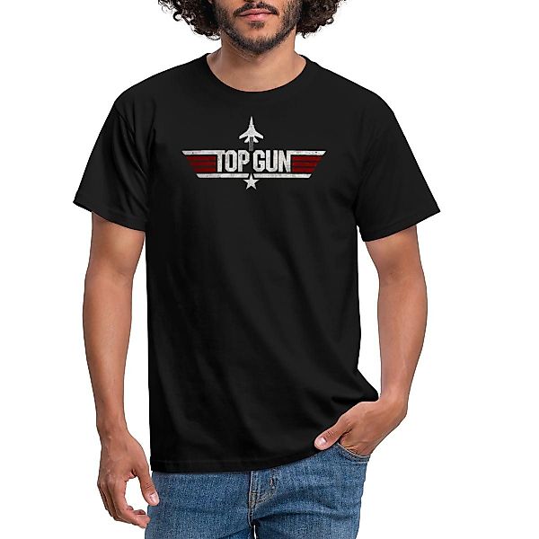 Spreadshirt T-Shirt Top Gun Jet Logo günstig online kaufen