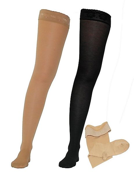 YESET Strümpfe Stützstrümpfe Strümpfe halterlos Stay-Up Kompressions 140DEN günstig online kaufen